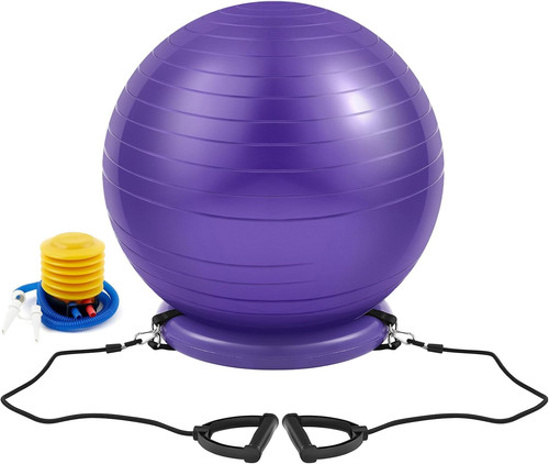 Yoga ball chair with - ball,